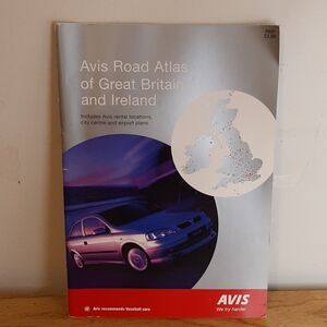 2001 Avis Road Atlas of Great Britain and Ireland 68958 map booklet paperback